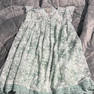 Blu Pepper Sage Green Floral Dress